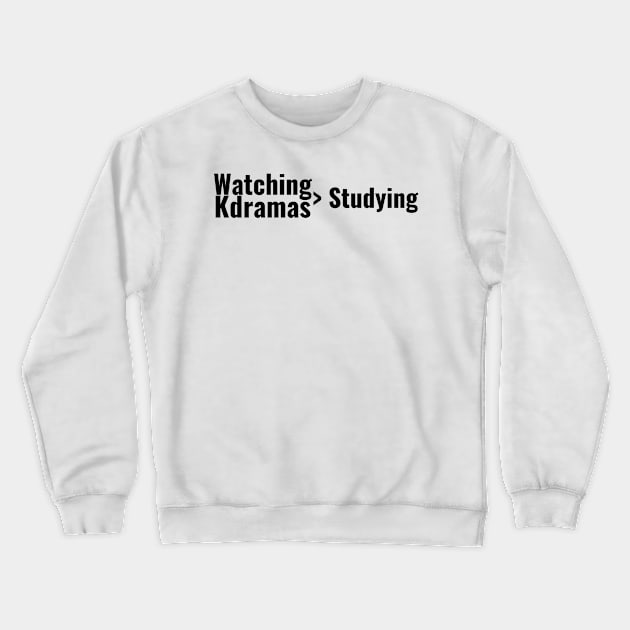 Watching Kdramas > Studying Crewneck Sweatshirt by TheGardenofEden